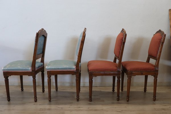 Dining Chairs in Walnut, 18th Century, Set of 4-DCO-1757173