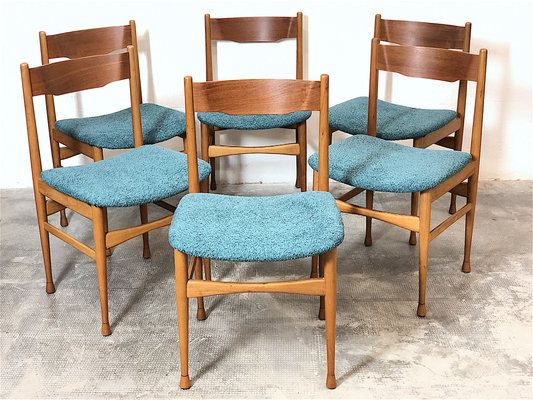 Dining Chairs, Italy, 1960s, Set of 6-FQG-1756815