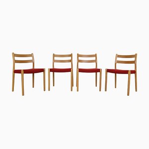 Dining Chairs Model-84 by Niels Otto Moller for Højbjerg, Denmark, 1970s, Set of 4-DT-2026170