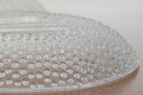 Dining Glass Plates from Bohemia Crystal & Tesla Holesovice Praha, Set of 4, 1960s-IND-1351252