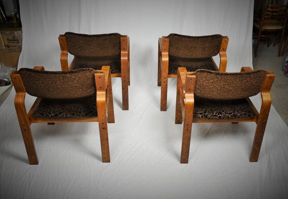 Dining / Office Chairs by Ludvik Volak for Drevopodnik Holesov, 1960s, Set of 4-TZ-899270