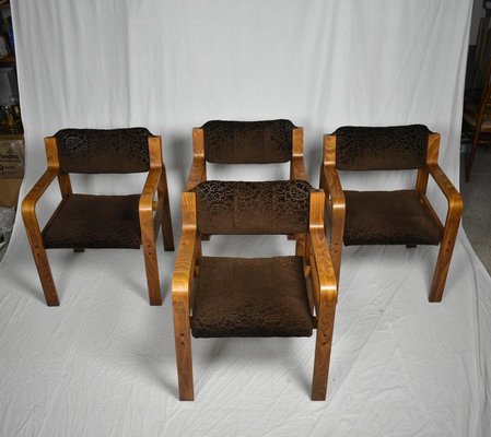 Dining / Office Chairs by Ludvik Volak for Drevopodnik Holesov, 1960s, Set of 4-TZ-899270