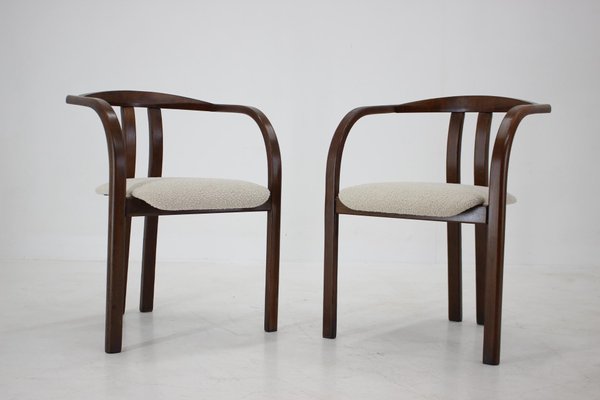 Dining or Side Chair in Cream Bouclé Fabric from TON, 1980s-TZ-1271572