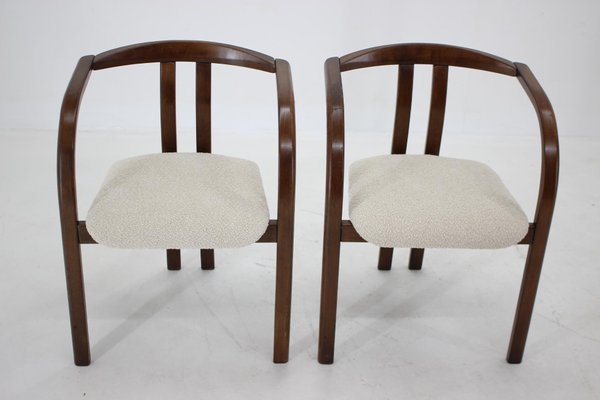 Dining or Side Chair in Cream Bouclé Fabric from TON, 1980s-TZ-1271572