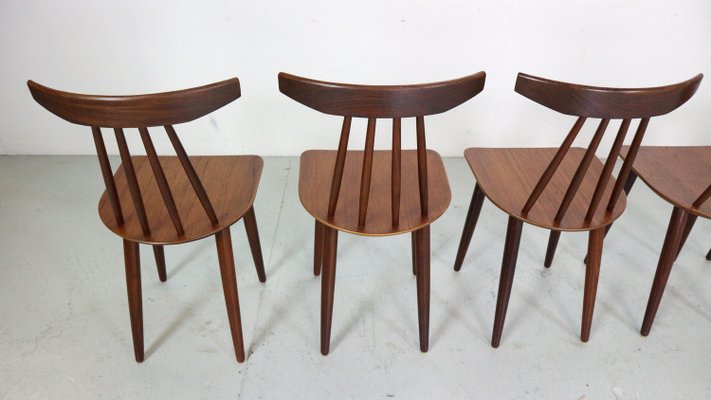 Dining Room Chairs 3705 by Poul Volther for Fremel Røjle, Denmark, 1960s, Set of 6-DT-2026126