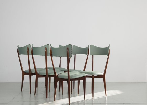 Dining Room Chairs attributed to Ico Paris, Set of 6-AA-1320391