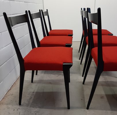 Dining Room Chairs by Alfred Hendrickx for Belform, 1950s, Set of 6-HPX-1447059