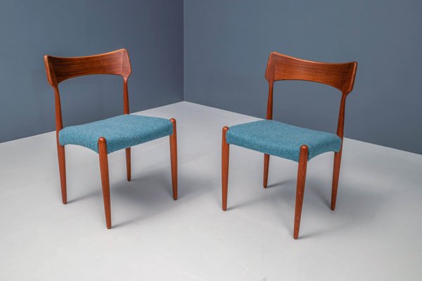 Dining Room Chairs by C. Linneberg for B. Pedersen, Denmark, 1970s, Set of 4-ITV-1299164