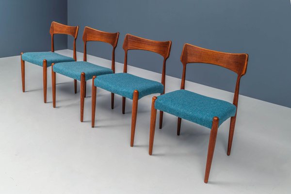 Dining Room Chairs by C. Linneberg for B. Pedersen, Denmark, 1970s, Set of 4-ITV-1299164