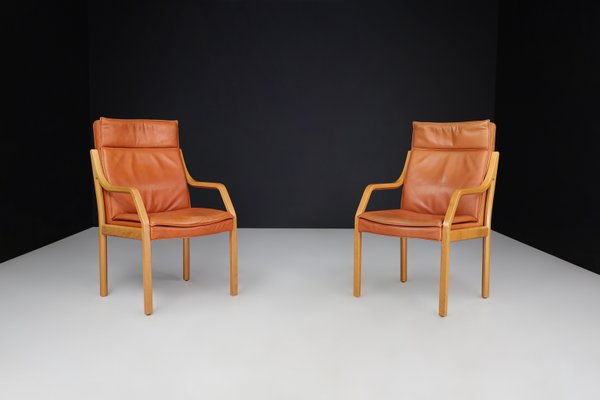 Dining Room Chairs in Bentwood and Leather, Germany, 1970s, Set of 16-TRW-1733716