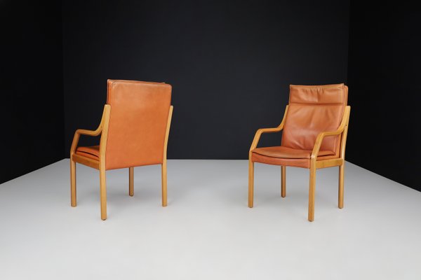 Dining Room Chairs in Bentwood and Leather, Germany, 1970s, Set of 16-TRW-1733716