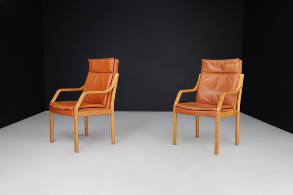 Dining Room Chairs in Bentwood and Leather, Germany, 1970s, Set of 16-TRW-1733716