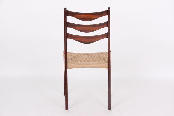 Dining Room Chairs in Rosewood by Arne Wahl Iversen, Denmark, 1970s, Set of 4-DQ-1718218