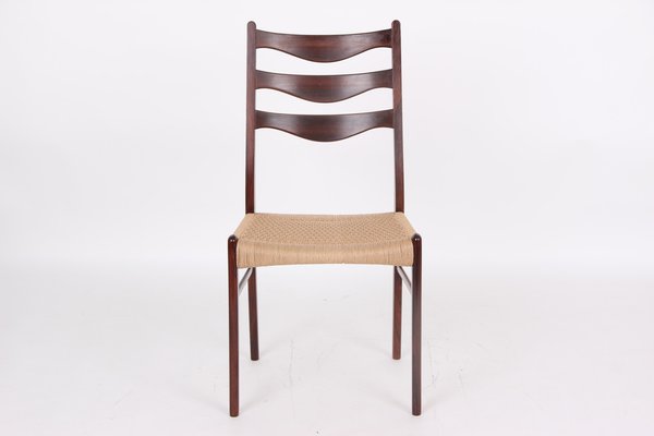 Dining Room Chairs in Rosewood by Arne Wahl Iversen, Denmark, 1970s, Set of 4-DQ-1718218