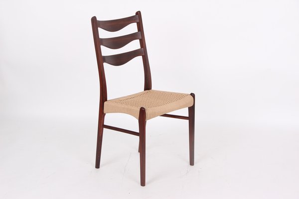 Dining Room Chairs in Rosewood by Arne Wahl Iversen, Denmark, 1970s, Set of 4-DQ-1718218