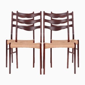 Dining Room Chairs in Rosewood by Arne Wahl Iversen, Denmark, 1970s, Set of 4-DQ-1718218