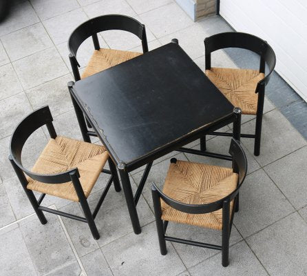 Dining Set attributed to Mogens Lassen for Fritz Hansen, 1964, Set of 5-JG-1796341