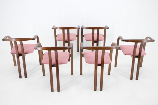 Dining & Side Chairs from Ton, 1980s, Set of 6-TZ-1284449