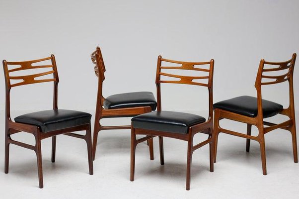 Dining Table & Chairs by Johannes Andersen, 1950, Set of 6-WN-1725862