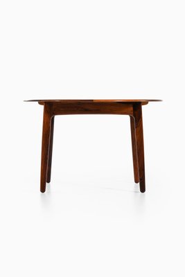 Dining Table in Rosewood and Brass attributed to Svend Aage Madsen, 1960s-SC-2032654