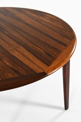 Dining Table in Rosewood and Brass attributed to Svend Aage Madsen, 1960s-SC-2032654