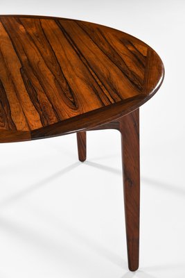 Dining Table in Rosewood and Brass attributed to Svend Aage Madsen, 1960s-SC-2032654