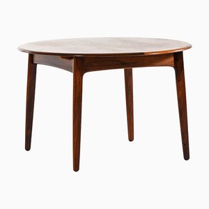 Dining Table in Rosewood and Brass attributed to Svend Aage Madsen, 1960s-SC-2032654