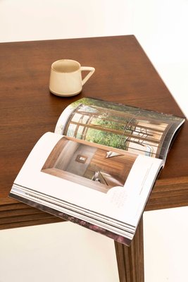 Dining Table in Veneered Walnut by Gio Ponti, Italy, 1940s-UQV-1220255