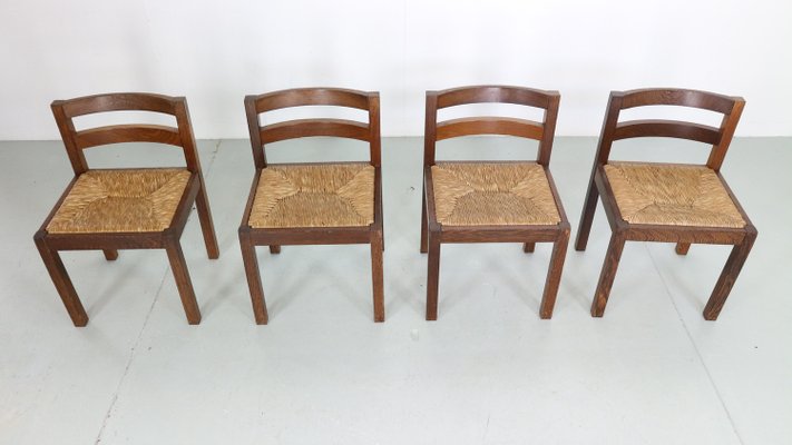 Dinning Room Chairs attributed to Martin Visser for T Spectrum, Netherlands, 1960s, Set of 4-DT-2026254