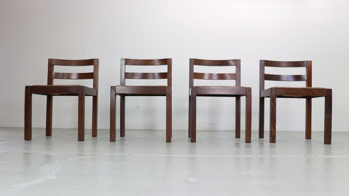 Dinning Room Chairs attributed to Martin Visser for T Spectrum, Netherlands, 1960s, Set of 4-DT-2026254