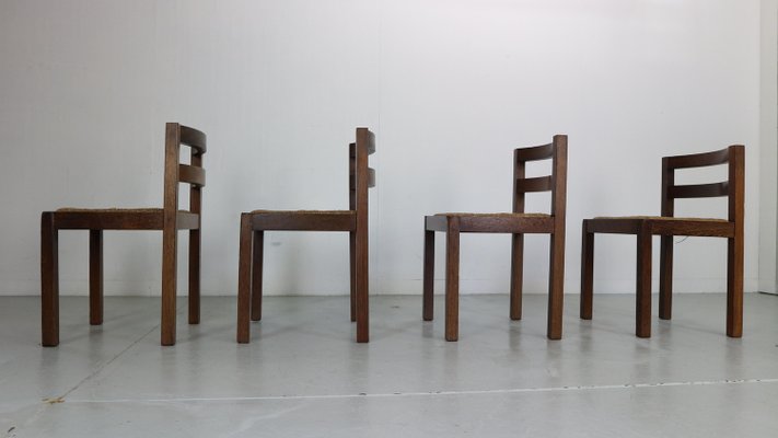 Dinning Room Chairs attributed to Martin Visser for T Spectrum, Netherlands, 1960s, Set of 4-DT-2026254