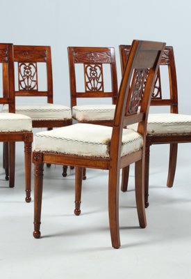 Directoire Dining Chairs, Set of 6-ZLE-1744412