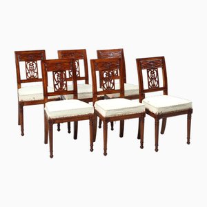 Directoire Dining Chairs, Set of 6-ZLE-1744412