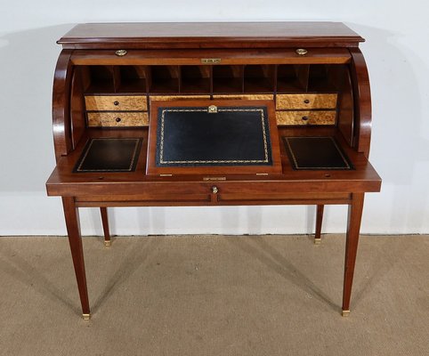 Directoire Mahogany Cylinder Desk, Early 19th Century-RVK-1406251