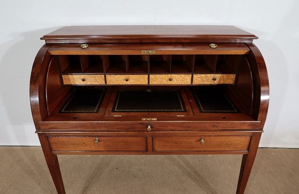 Directoire Mahogany Cylinder Desk, Early 19th Century-RVK-1406251