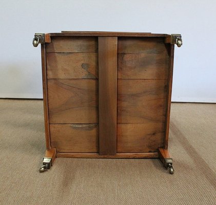 Directoire Style Blond Walnut Serving Trolley, Early 1800s-RVK-1075998