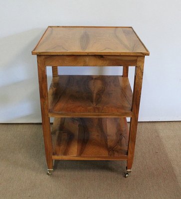 Directoire Style Blond Walnut Serving Trolley, Early 1800s-RVK-1075998