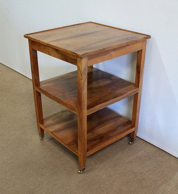 Directoire Style Blond Walnut Serving Trolley, Early 1800s-RVK-1075998