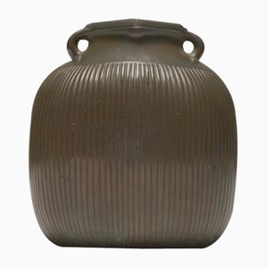 Disco Metal Vase by Just Andersen for Just Andersen, 1930s-HZO-789344