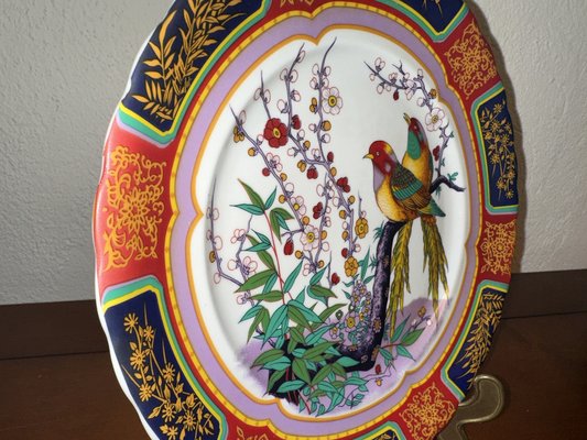 Dish with Birds of Paradise and Flowers by Noritake Jahrstelle, 1977-SZM-1785856