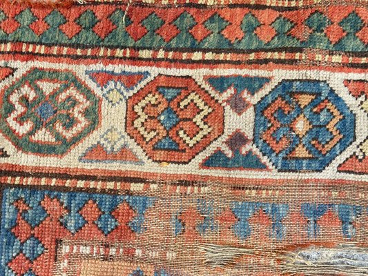 Distressed Caucasian Kazak Rug-YMM-1061657