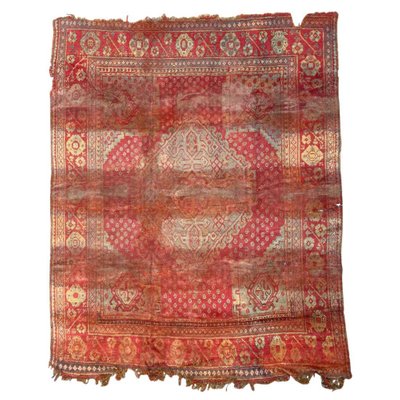 Distressed Turkish Oushak Rug-YMM-1061832