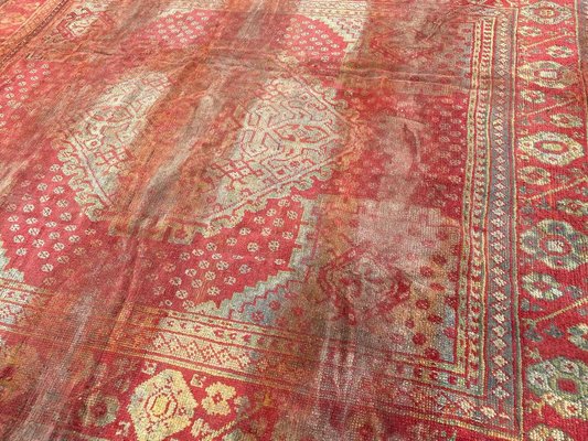 Distressed Turkish Oushak Rug-YMM-1061832