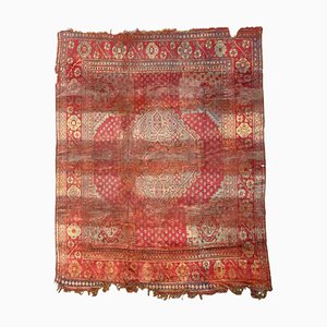 Distressed Turkish Oushak Rug-YMM-1061832