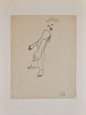 Divinity - III - Original China Ink Drawing by Jean Cocteau - 1925 ca. 1925 ca.-ZCI-759299