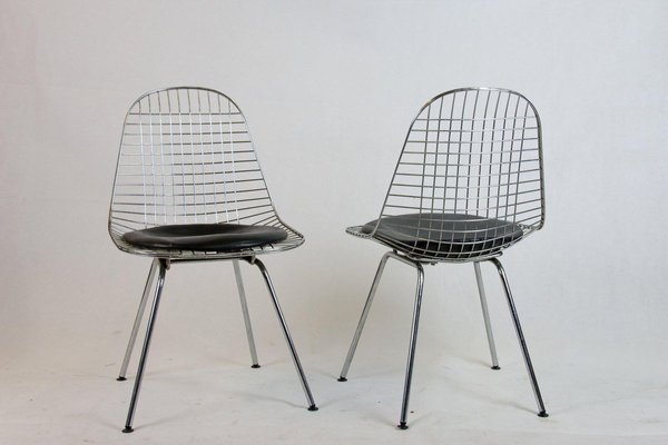 DKR Wire Chairs by Charles Eames for Herman Miller, Set of 2-GJF-625793