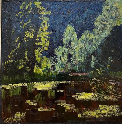 Dmitrij Kosmin, Night in the Woods, 1984, Oil on Canvas, Framed-QUE-1196812