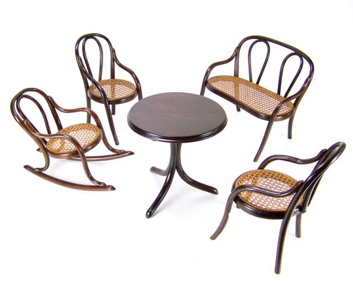 Doll's Seating from Thonet, 1890, Set of 5-TZ-1156825