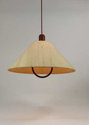 Domus Danish Modern Teak Pendant Lamp, Denmark, 1970s-MWV-2023315