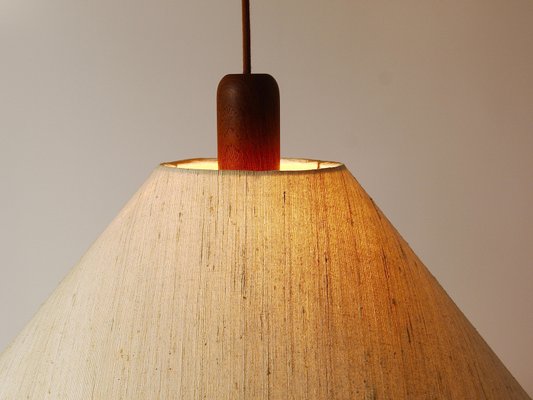 Domus Danish Modern Teak Pendant Lamp, Denmark, 1970s-MWV-2023315